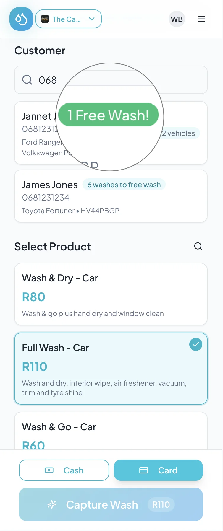 WashBase loyalty and customer retention features